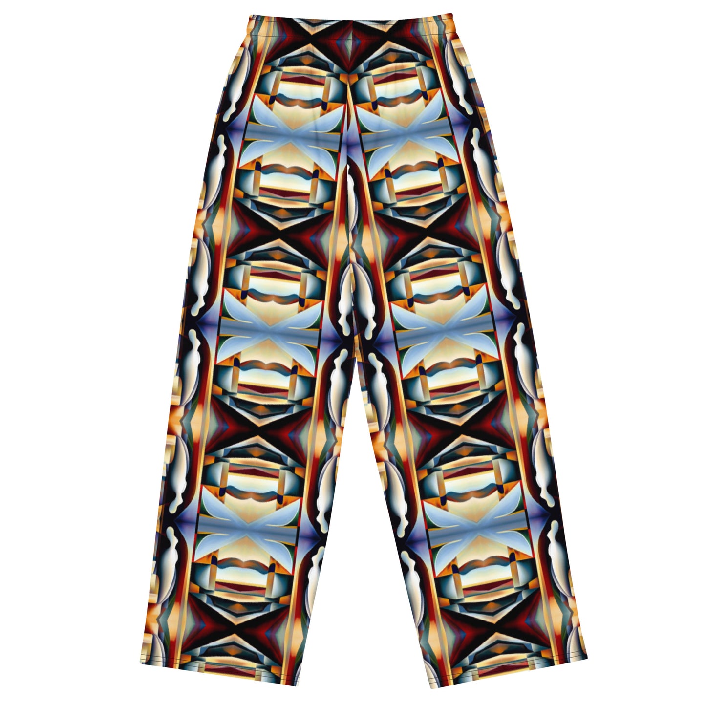 DMV 0104 Conceptual Artsy All-over print unisex wide-leg pants