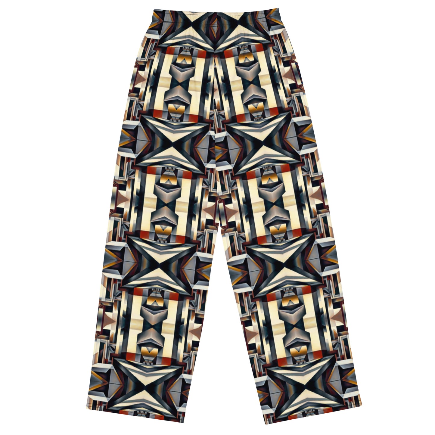 DMV 0133 Conceptual Artsy All-over print unisex wide-leg pants