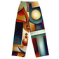 DMV 0143 Retro Art All-over print unisex wide-leg pants