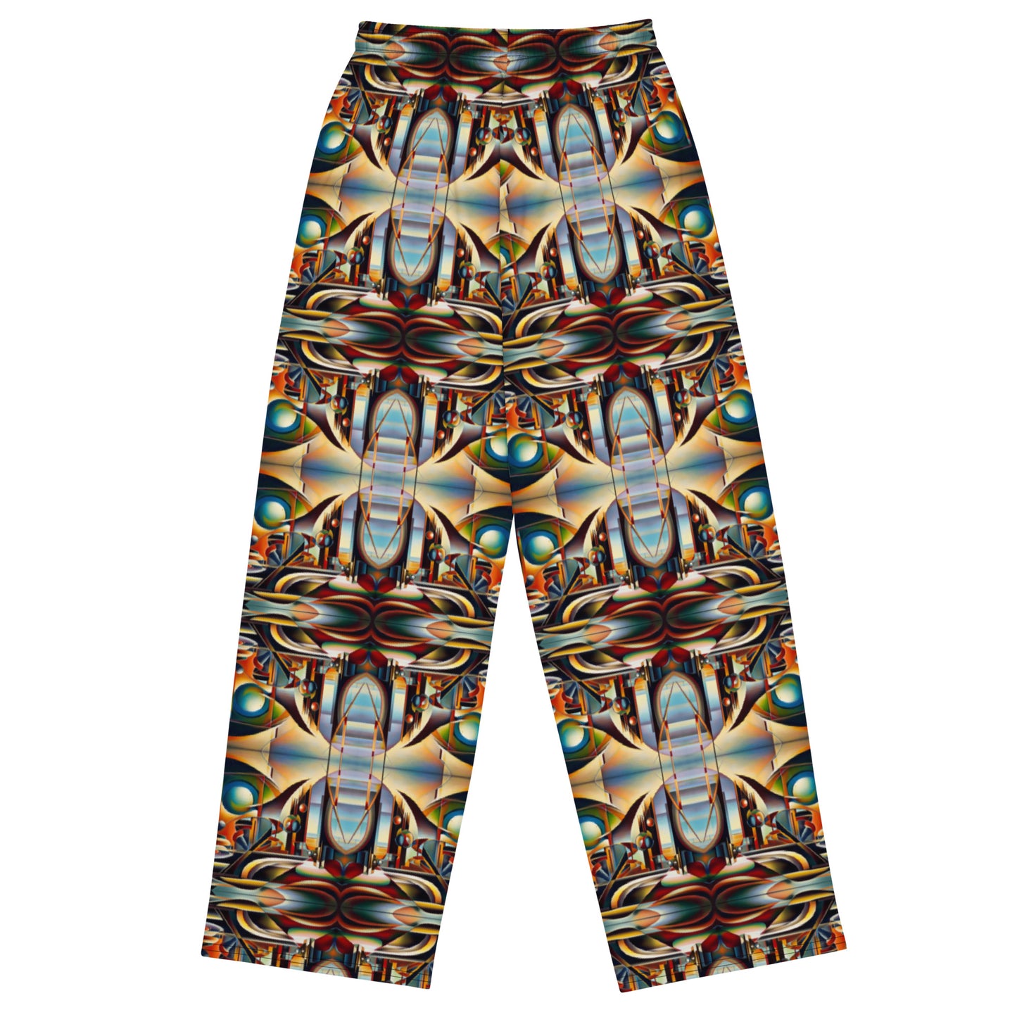 DMV 0135 Conceptual Artsy All-over print unisex wide-leg pants