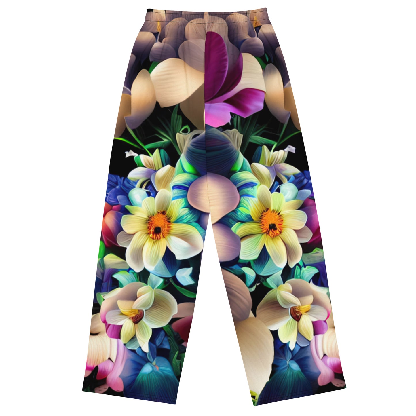 DMV 0206 Floral All-over print unisex wide-leg pants