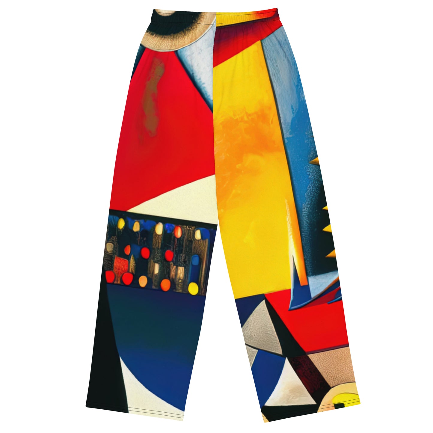 DMV 0187 Retro Art All-over print unisex wide-leg pants