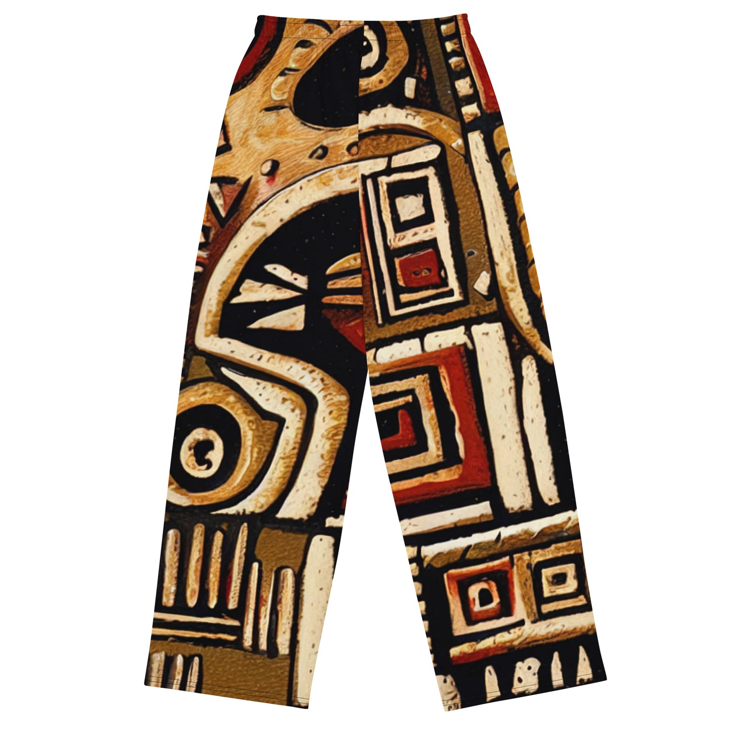 DMV 1521 Retro Art All-over print unisex wide-leg pants