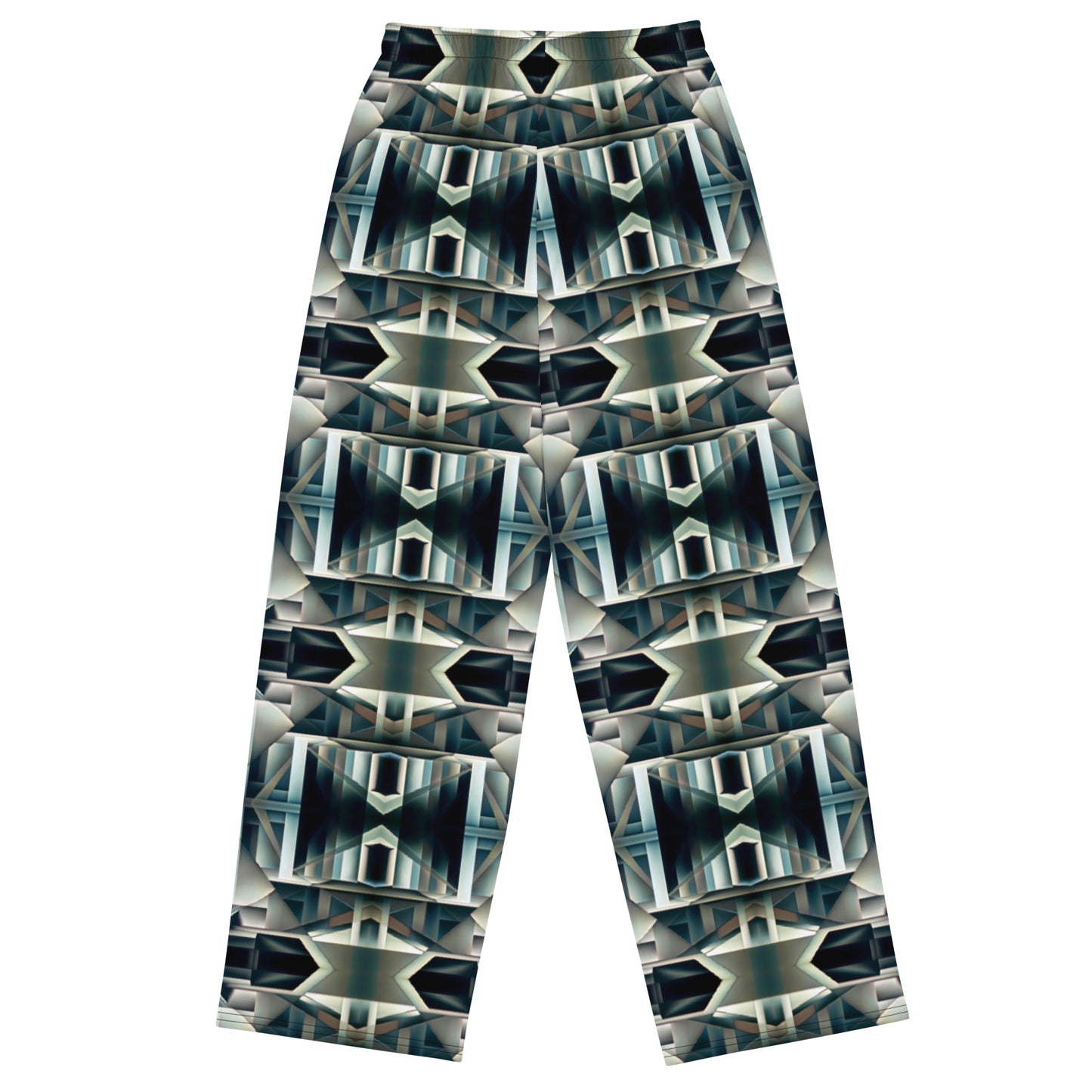 DMV 0414 Conceptual Artsy All-over print unisex wide-leg pants