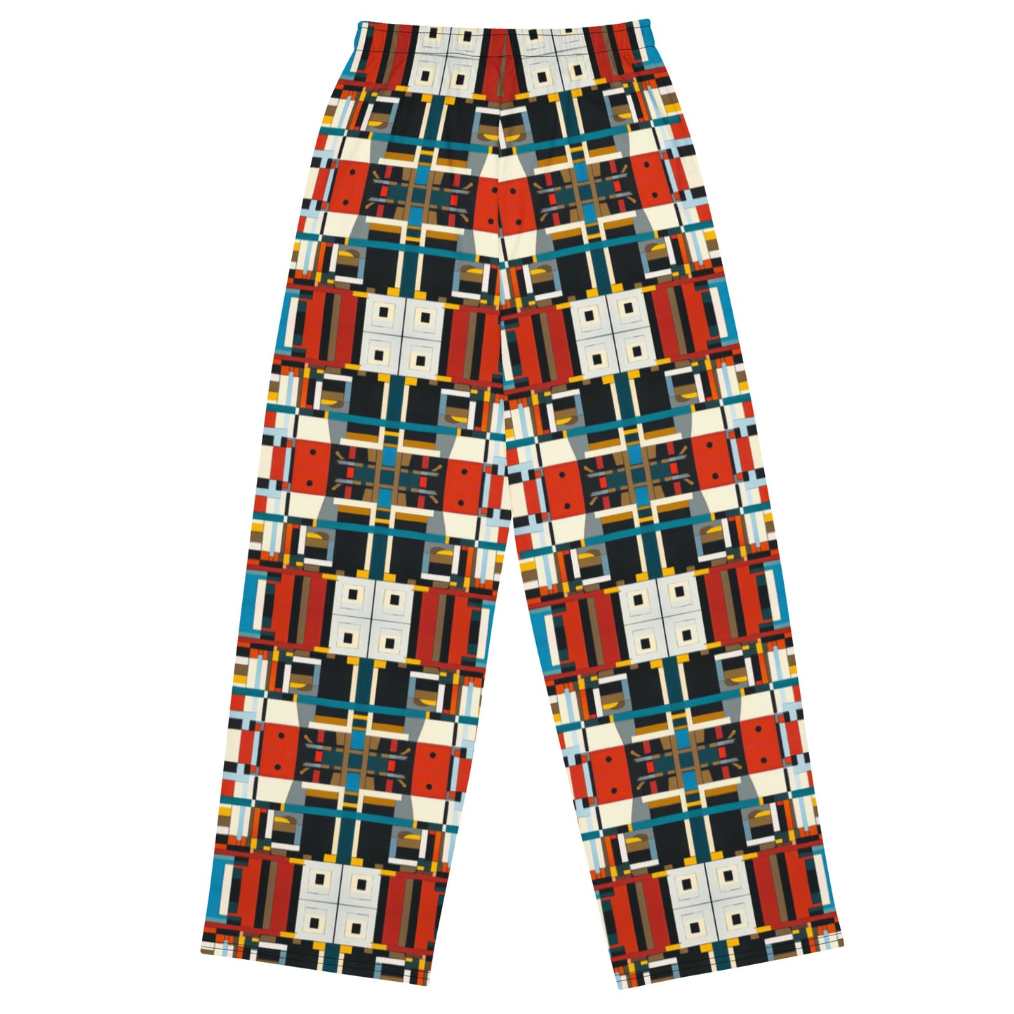 DMV 0410 Geo Boho All-over print unisex wide-leg pants