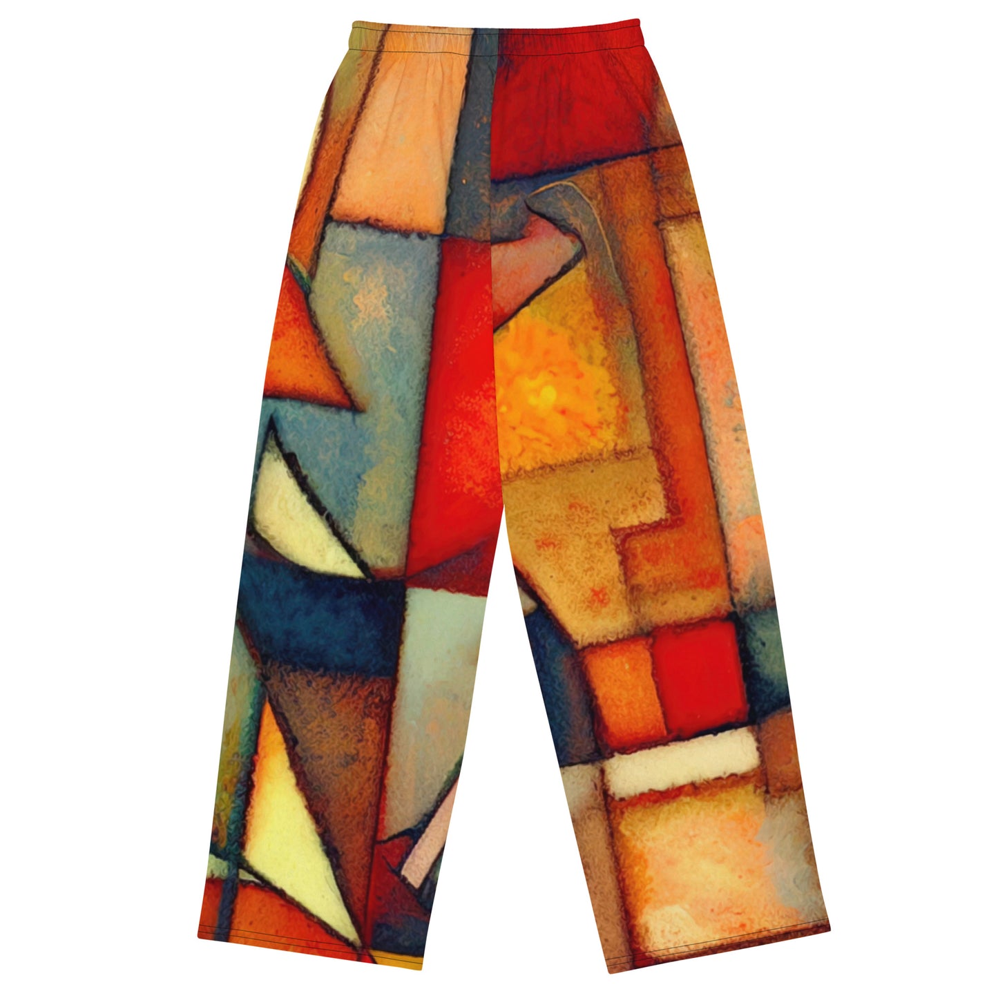 DMV 0298 Retro Art All-over print unisex wide-leg pants