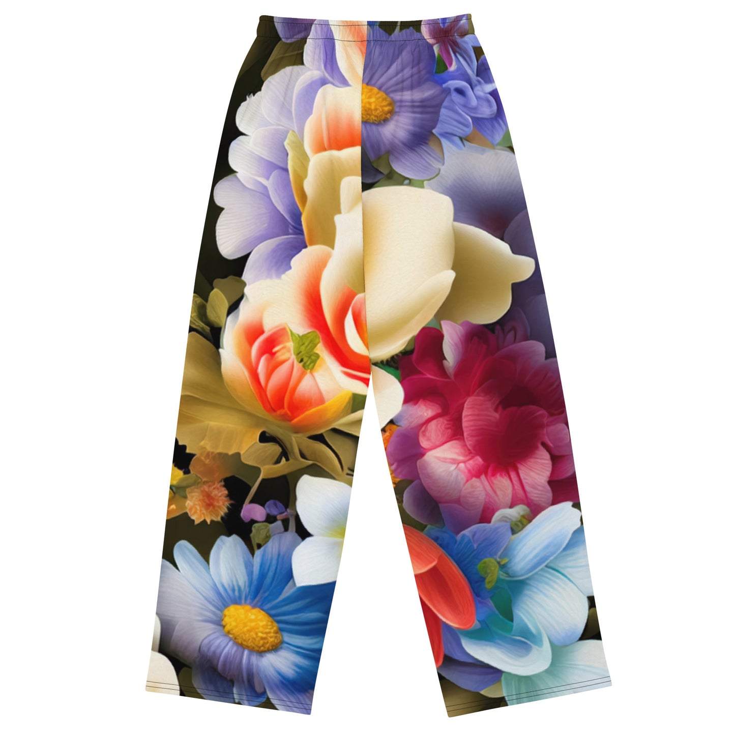 DMV 0268 Floral All-over print unisex wide-leg pants