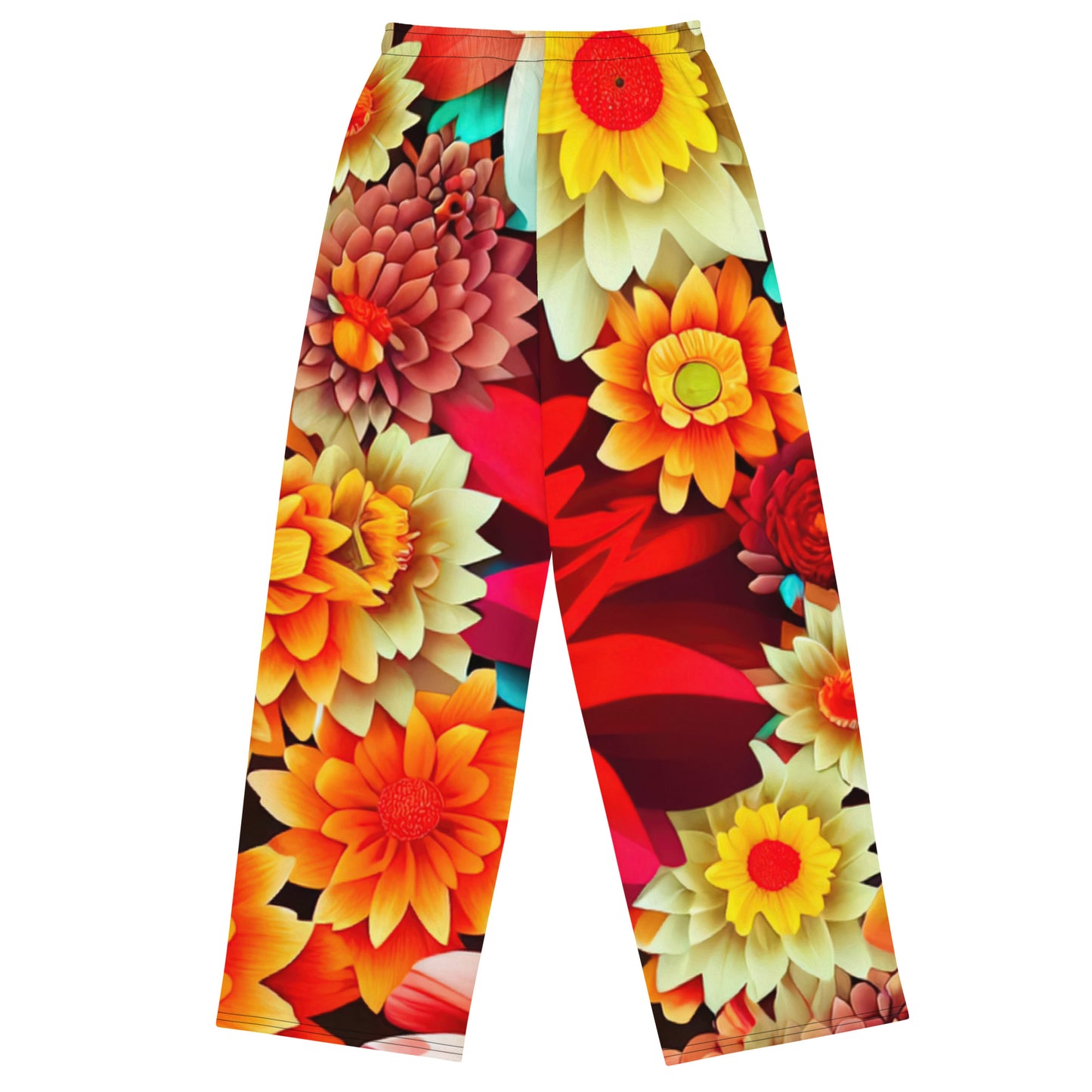 DMV 0419 Floral All-over print unisex wide-leg pants