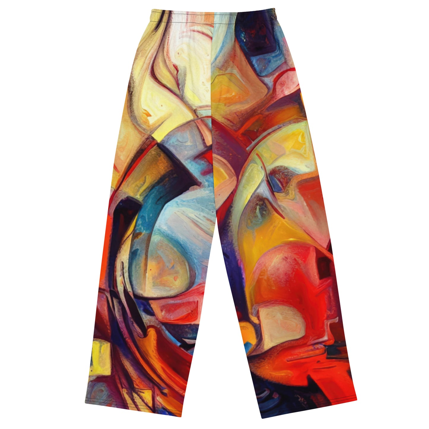 DMV 1948 Abstract Art All-over print unisex wide-leg pants