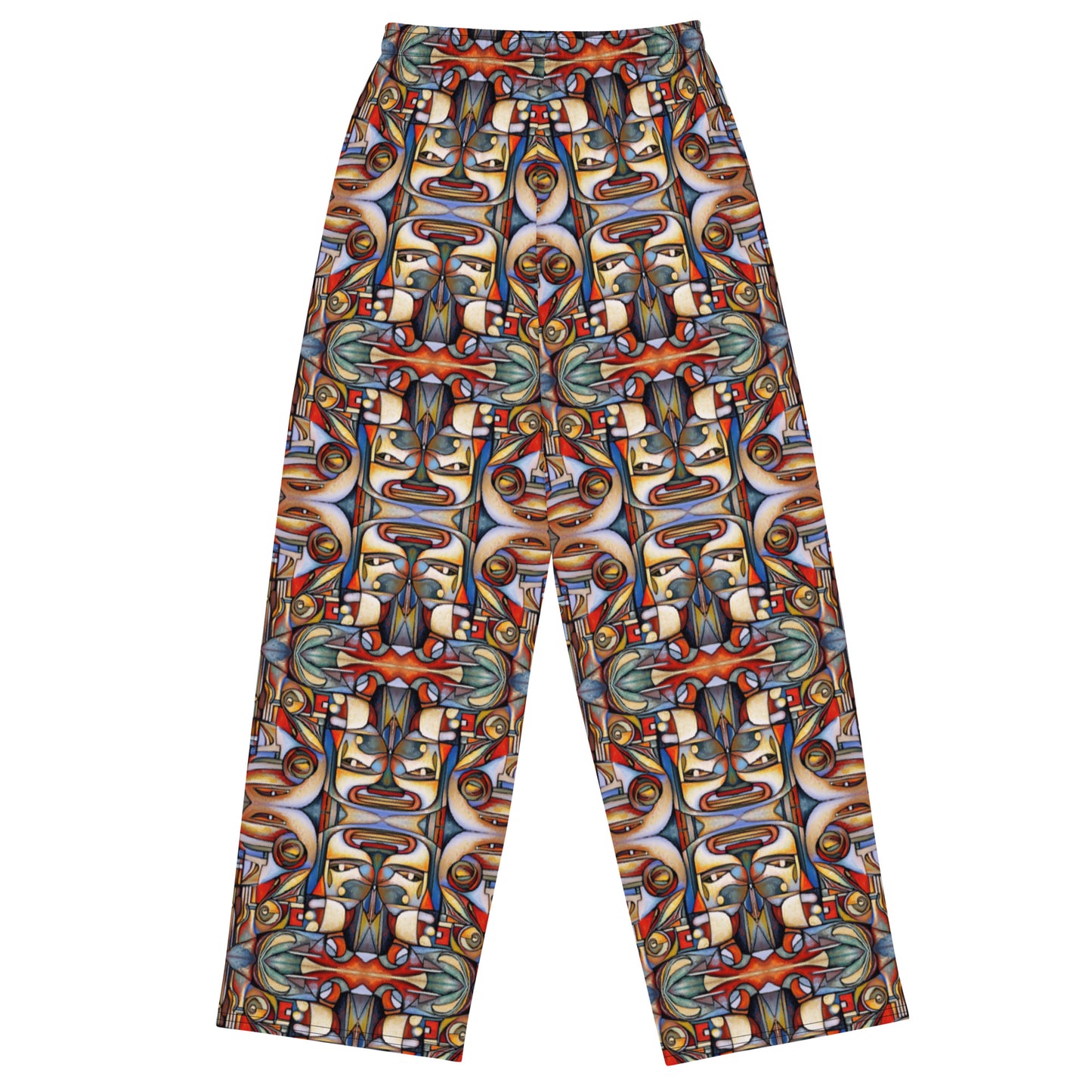 DMV 0284 Conceptual Artsy All-over print unisex wide-leg pants