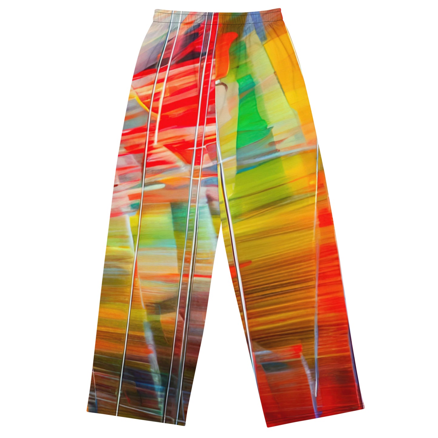 DMV 0442 Avant Garde All-over print unisex wide-leg pants