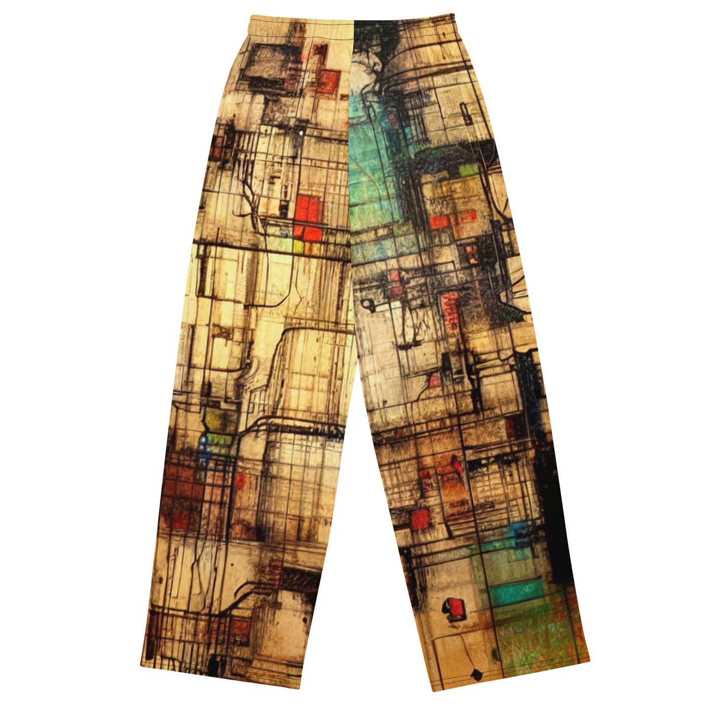 DMV 0960 Avant Garde All-over print unisex wide-leg pants