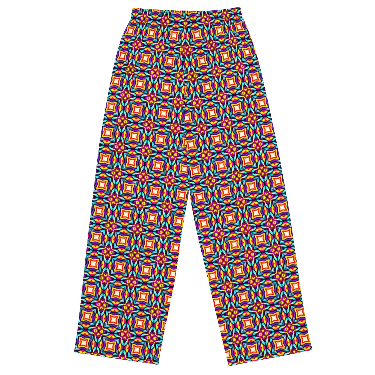 DMV 1464 Chic Boho All-over print unisex wide-leg pants