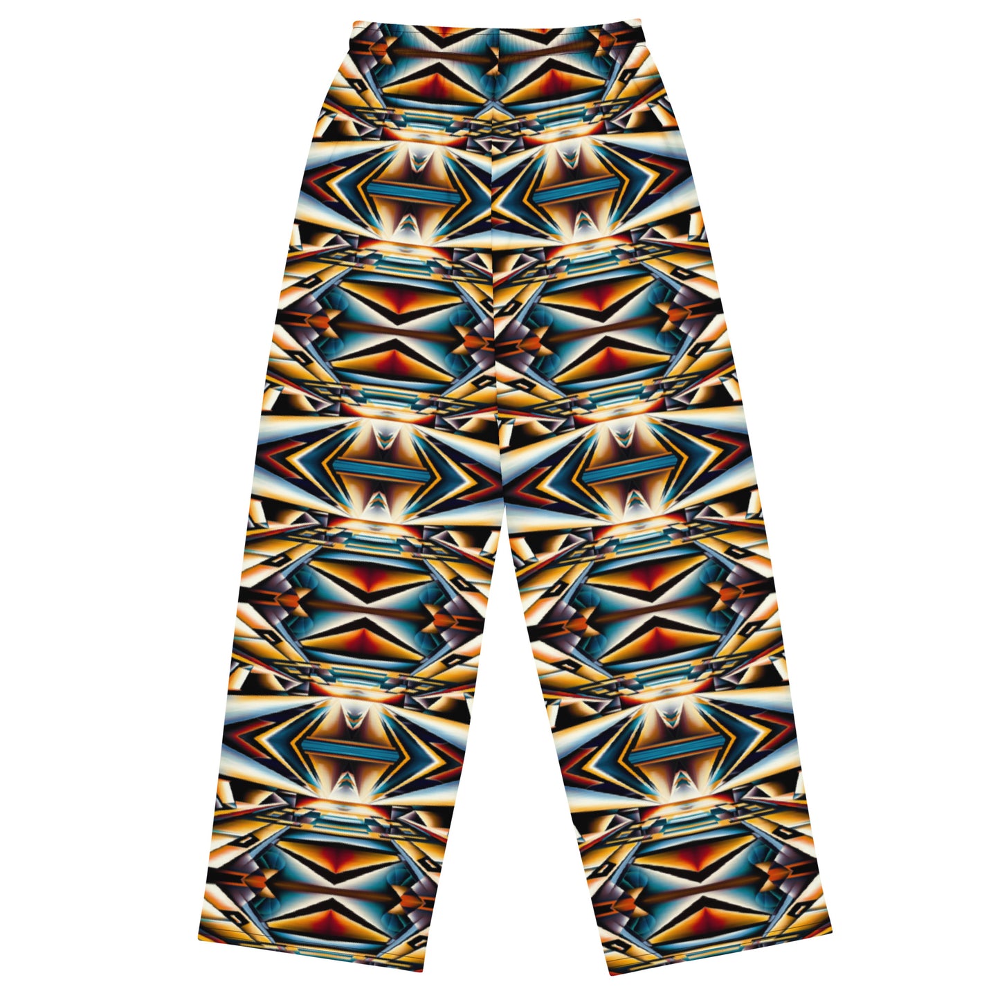 DMV 0983 Conceptual Artsy All-over print unisex wide-leg pants