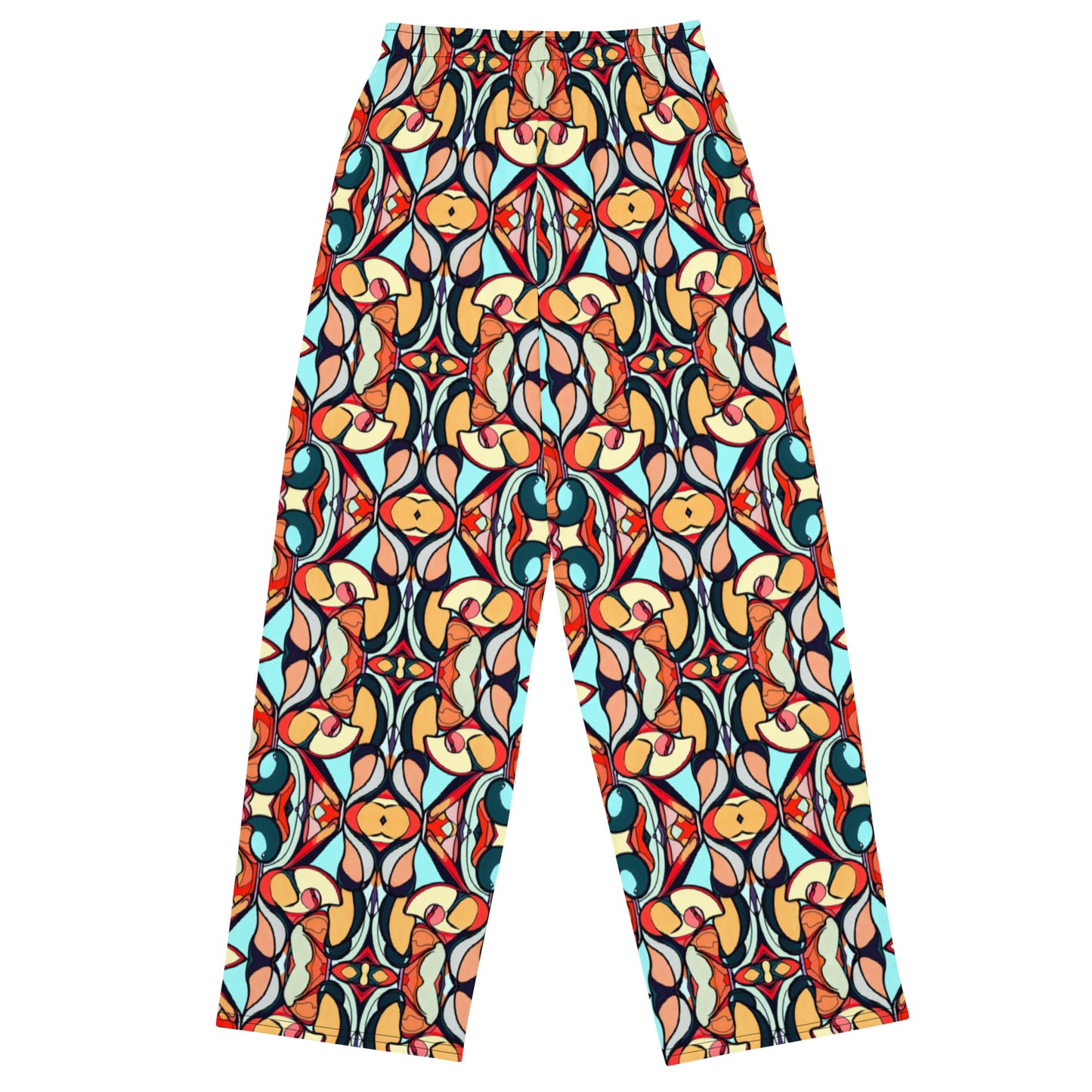 DMV 0336 Vintage Artsy All-over print unisex wide-leg pants