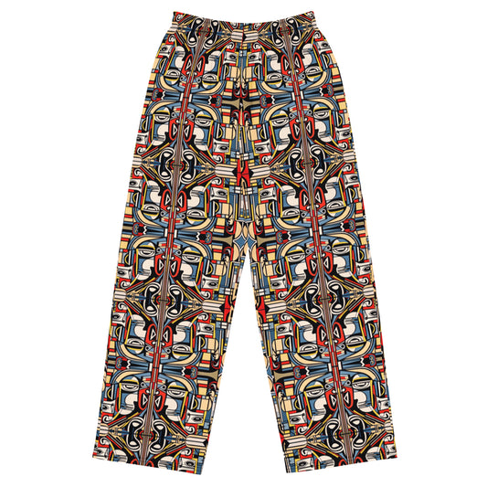 DMV 0283 Chic Boho All-over print unisex wide-leg pants