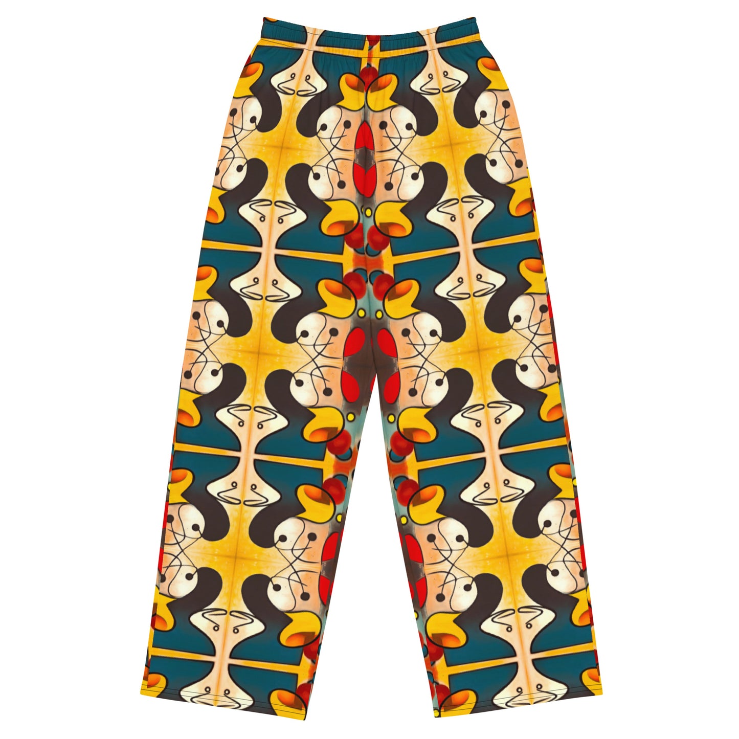 DMV 0281 Vintage Artsy All-over print unisex wide-leg pants