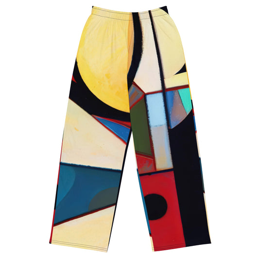 DMV 0209 Abstract Art All-over print unisex wide-leg pants