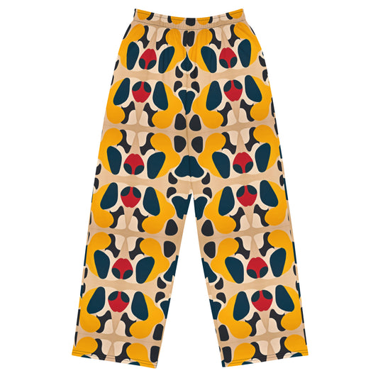 DMV 0236 Vintage Artsy All-over print unisex wide-leg pants