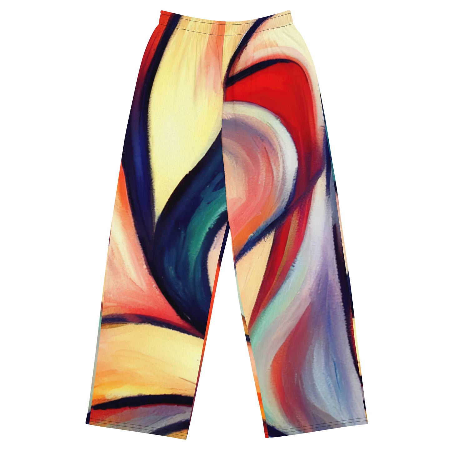 DMV 0277 Abstract Art All-over print unisex wide-leg pants