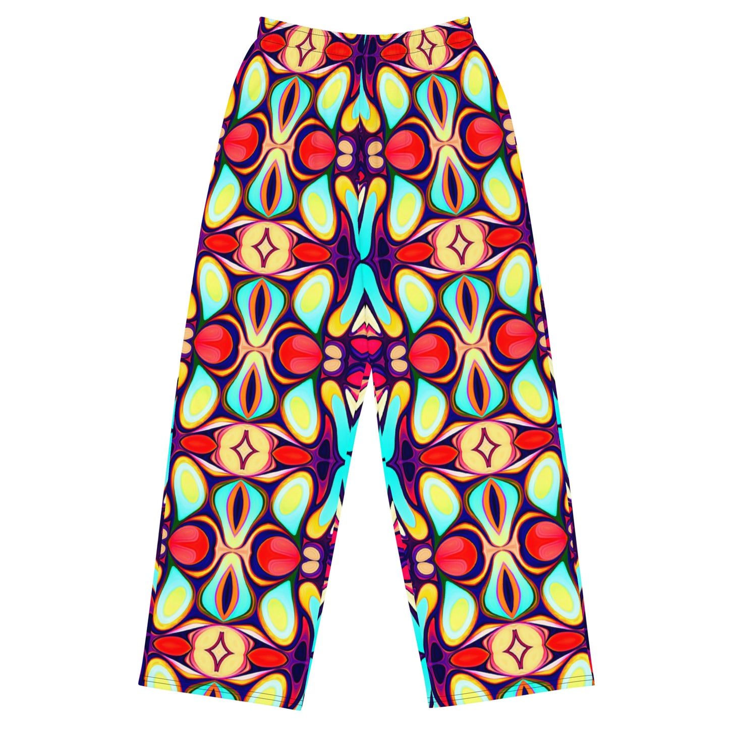 DMV 0036 Vintage Artsy All-over print unisex wide-leg pants