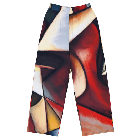 DMV 0067 Abstract Art All-over print unisex wide-leg pants