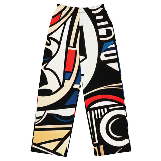 DMV 0019 Boho All-over print unisex wide-leg pants