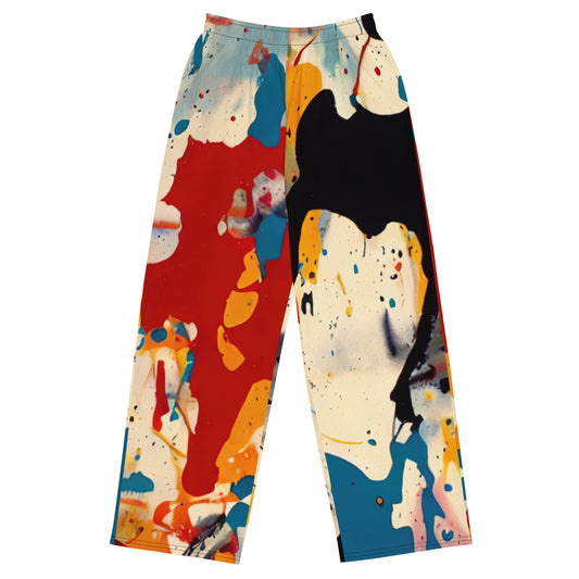 DMV 0085 Avant Garde All-over print unisex wide-leg pants