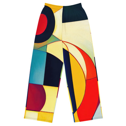 DMV 0024 Abstract Art All-over print unisex wide-leg pants