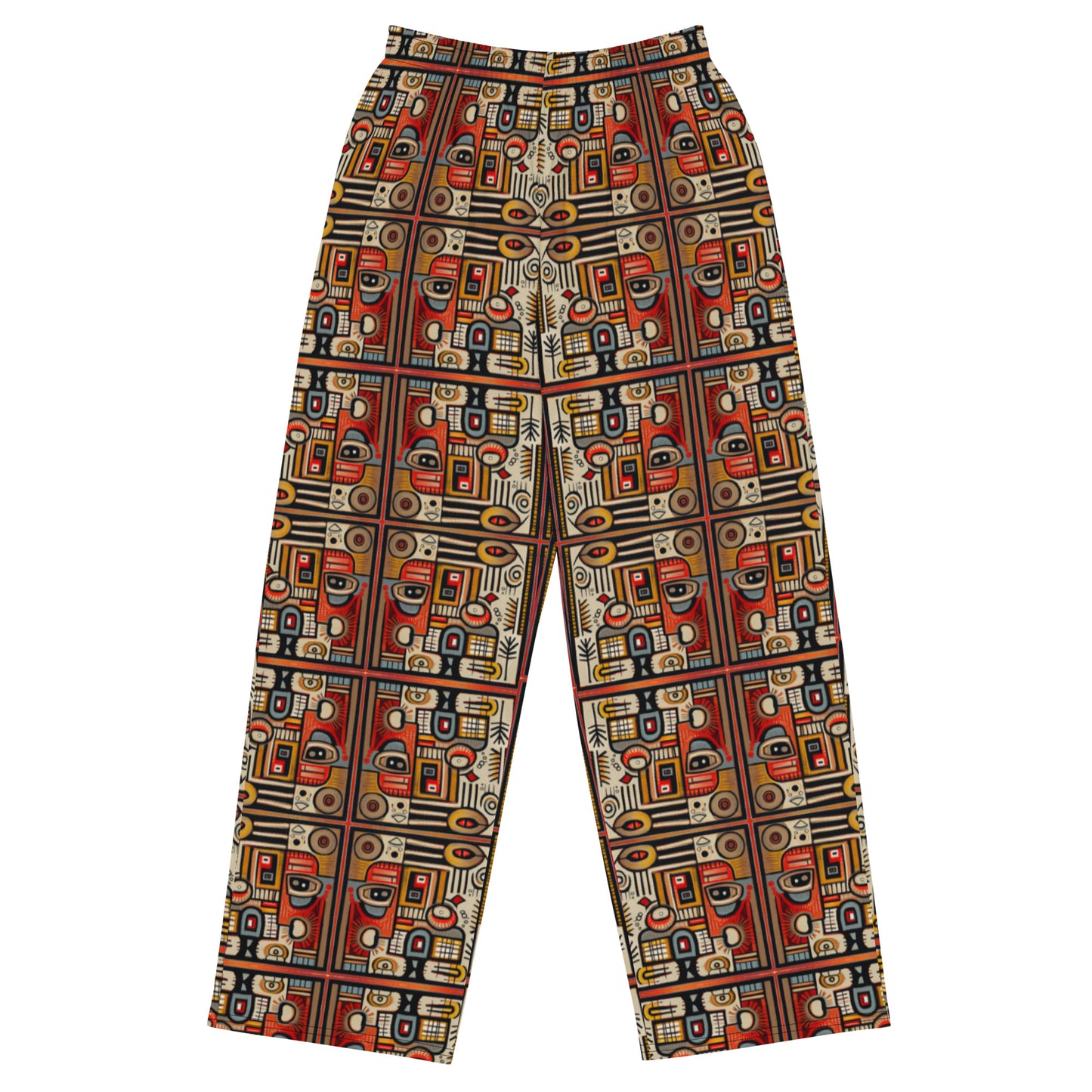 DMV 0073 Classic Boho All-over print unisex wide-leg pants