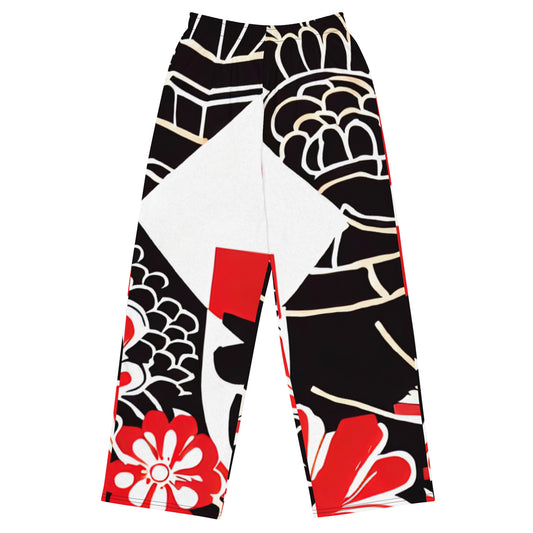 DMV 0069 Boho All-over print unisex wide-leg pants