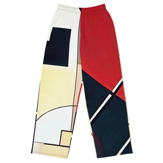 DMV 0061 Abstract Art All-over print unisex wide-leg pants