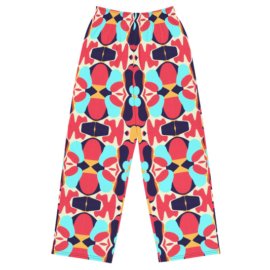 DMV 0030 Vintage Artsy All-over print unisex wide-leg pants