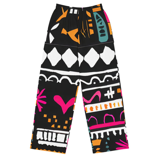 DMV 0011 Boho All-over print unisex wide-leg pants