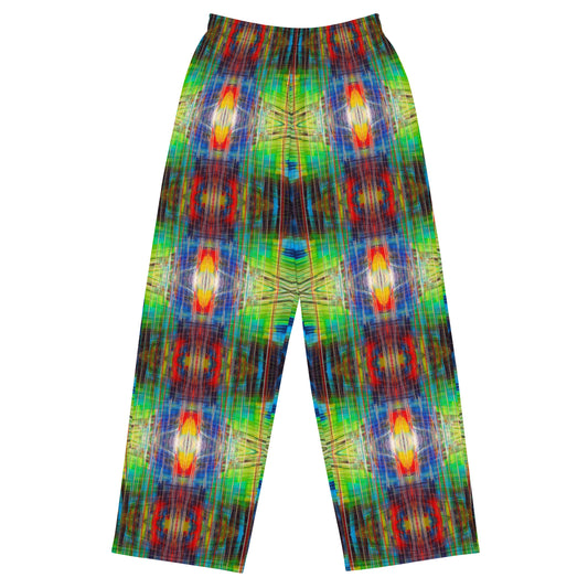 DMV 0077 Avant Garde Artsy All-over print unisex wide-leg pants