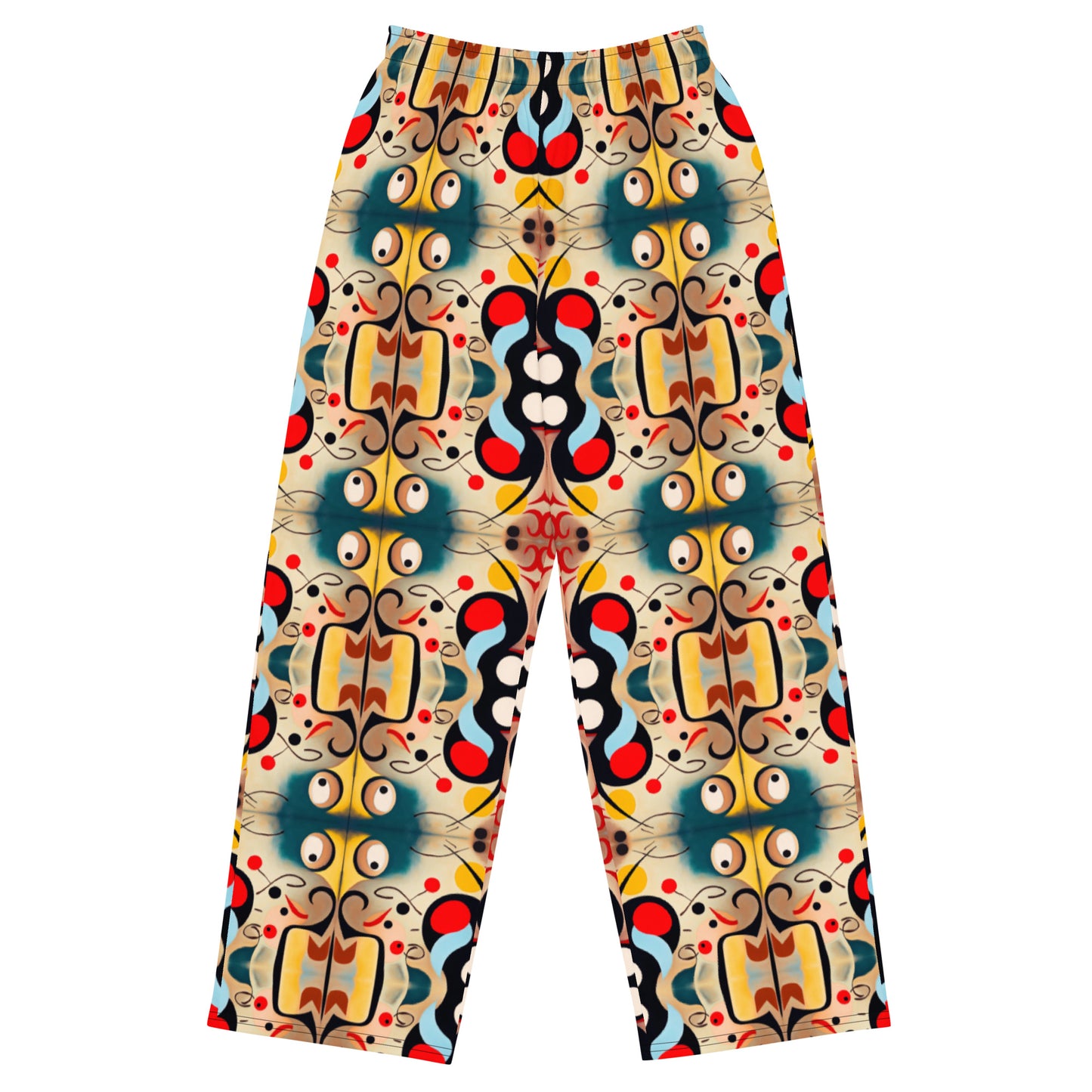 DMV 0040 Vintage Artsy All-over print unisex wide-leg pants