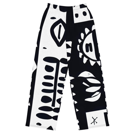 DMV 0009 Boho All-over print unisex wide-leg pants