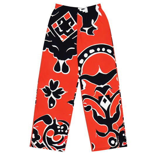 DMV 0038 Boho All-over print unisex wide-leg pants