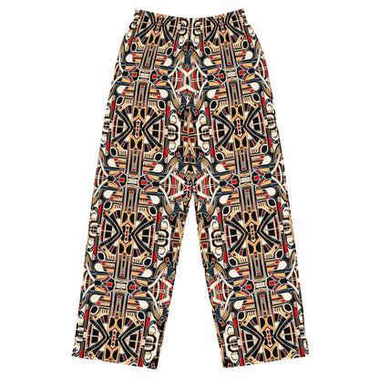 DMV 0078 Chic Boho All-over print unisex wide-leg pants