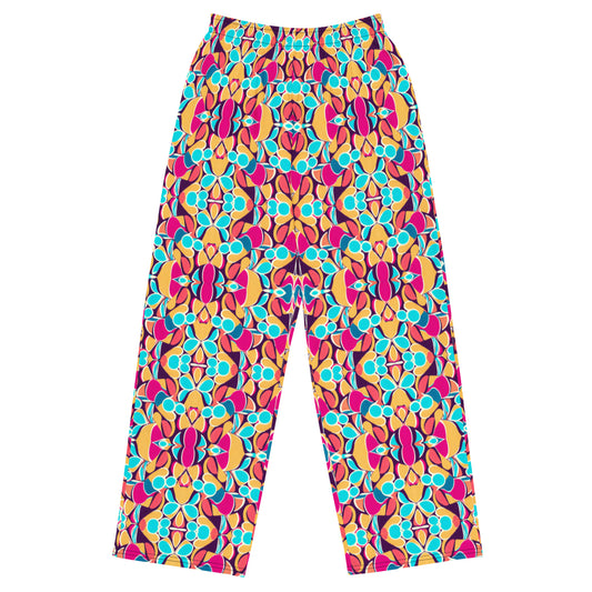 DMV 0010 Vintage Artsy All-over print unisex wide-leg pants