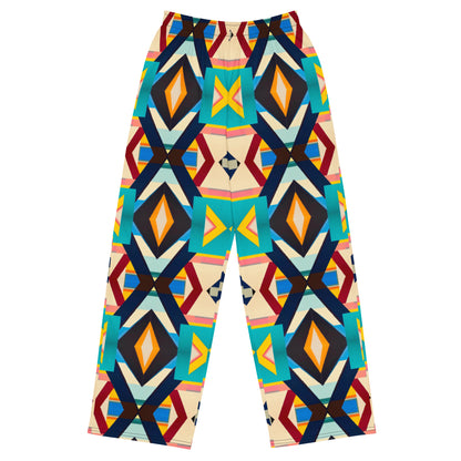 DMV 0111 Classic Boho All-over print unisex wide-leg pants