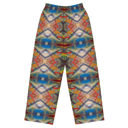 DMV 0159 Avant Garde Artsy All-over print unisex wide-leg pants