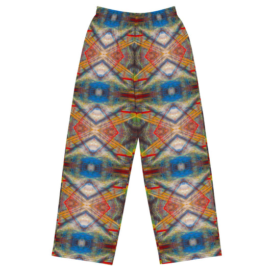 DMV 0159 Avant Garde Artsy All-over print unisex wide-leg pants