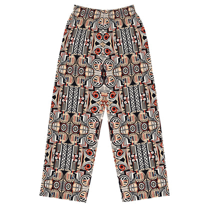 DMV 0274 Chic Boho All-over print unisex wide-leg pants