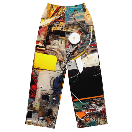 DMV 0271 Avant Garde All-over print unisex wide-leg pants