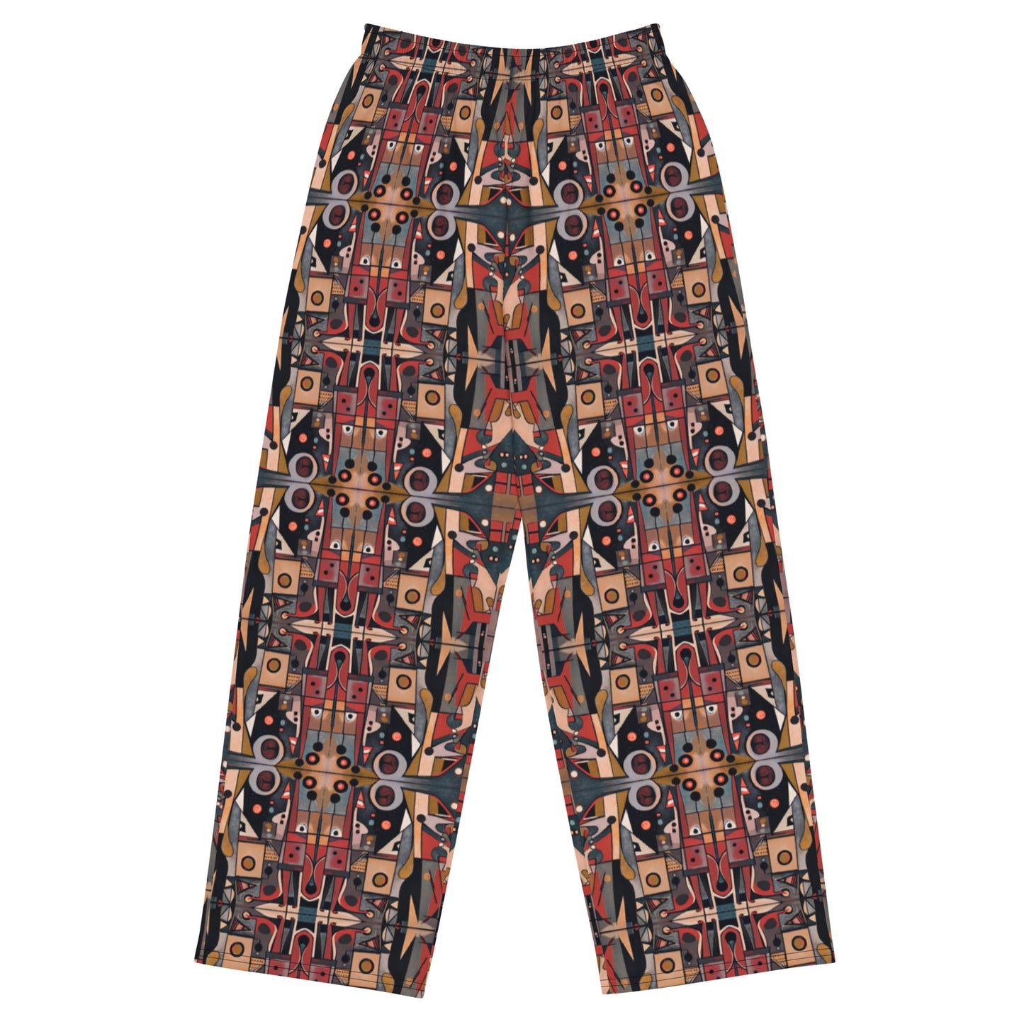 DMV 0266 Classic Boho All-over print unisex wide-leg pants