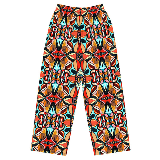 DMV 0210 Vintage Artsy All-over print unisex wide-leg pants