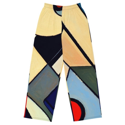 DMV 0234 Abstract Art All-over print unisex wide-leg pants