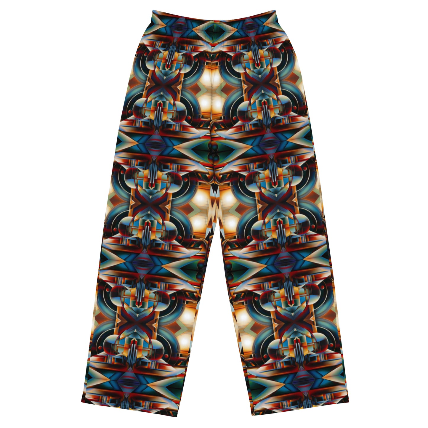 DMV 0127 Conceptual Artsy All-over print unisex wide-leg pants