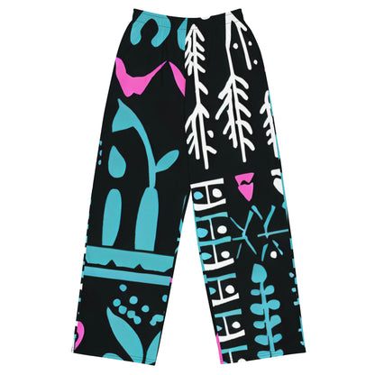 DMV 0122 Boho All-over print unisex wide-leg pants